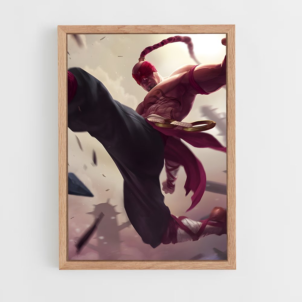 Poster L'Ascension de Lee Sin – affiche League Of Legends (vue 4)